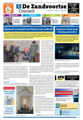 Editie voorpagina