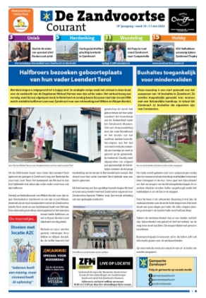 Editie voorpagina