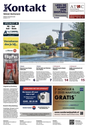 Krant voorpagina