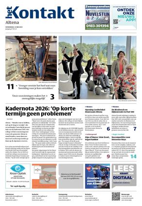 Krant voorpagina