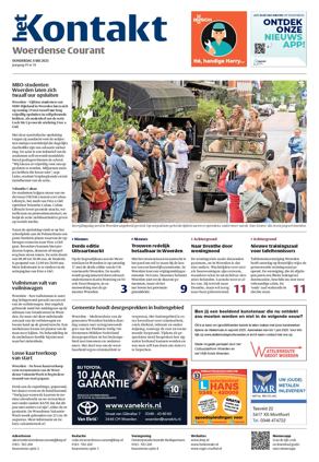 Krant voorpagina