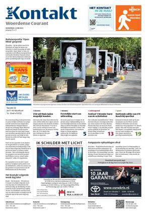 Krant voorpagina