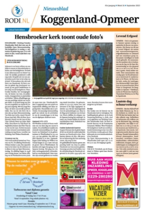 Editie voorpagina