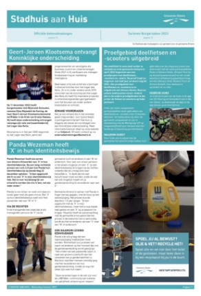 Editie voorpagina