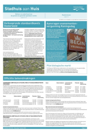 Editie voorpagina