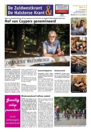 Editie voorpagina