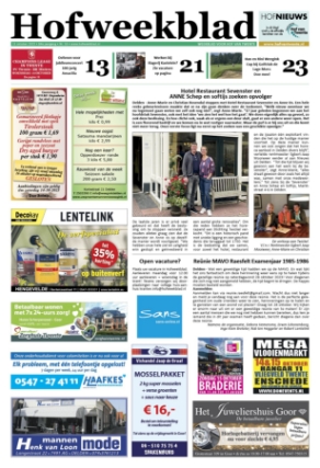 Editie voorpagina