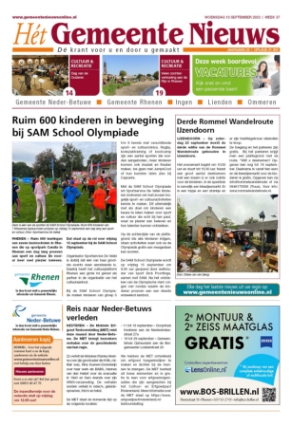 Editie voorpagina
