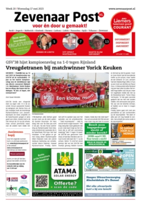 Editie voorpagina