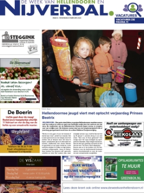 Editie voorpagina