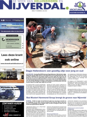 Editie voorpagina